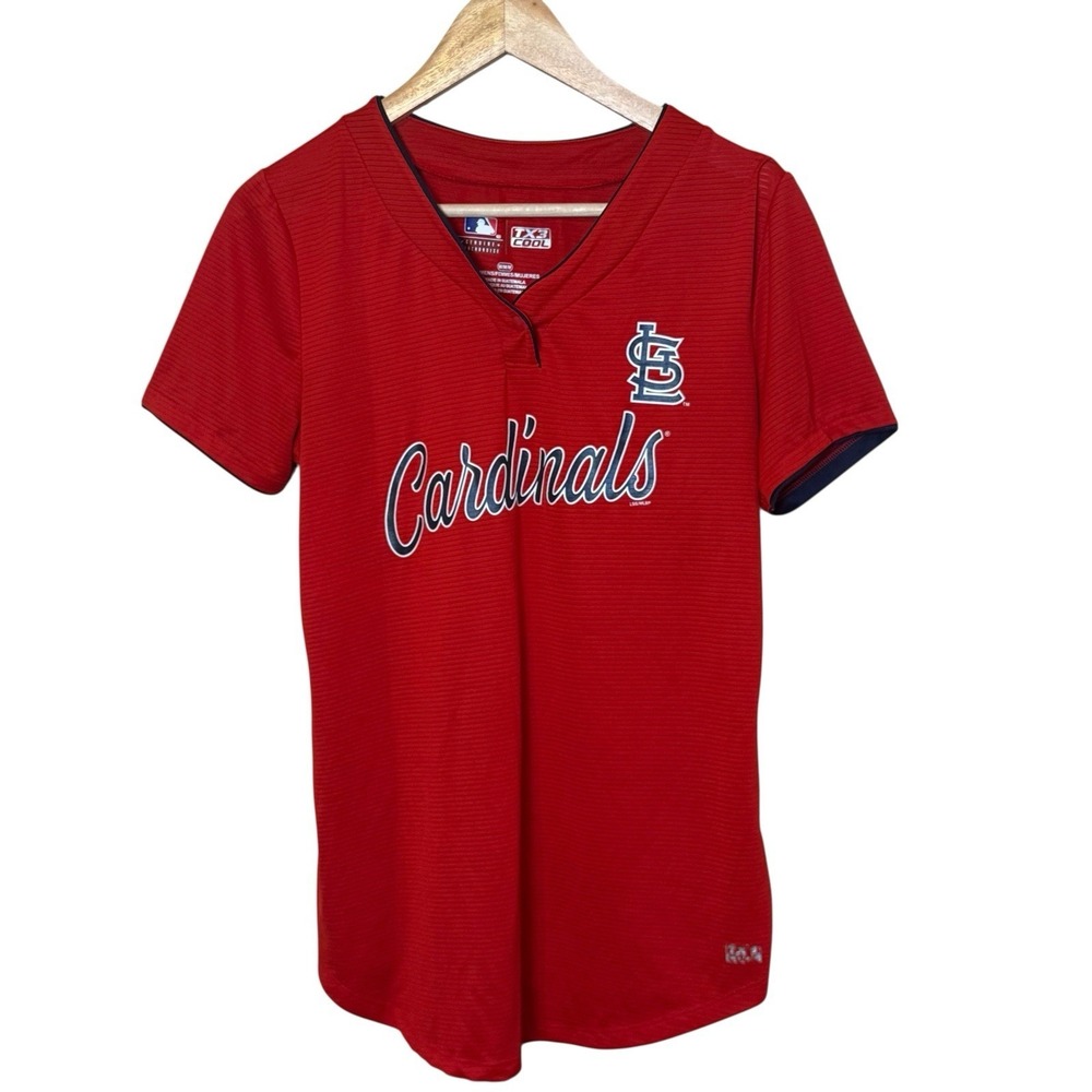 St Louis Cardinals MLB Women's TX3 Cool Diva Jersey‎ Red Size Medium Baseball